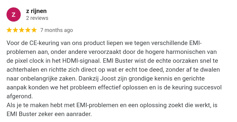 Review over EMC CE Keuring